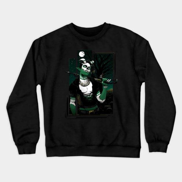 Graveyard Outcast Crewneck Sweatshirt by redappletees